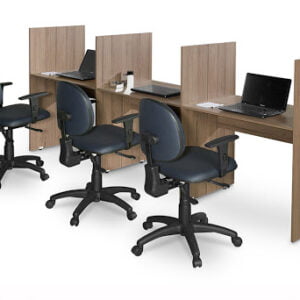 Baias de atendimento confeccionado em MDP BT-16