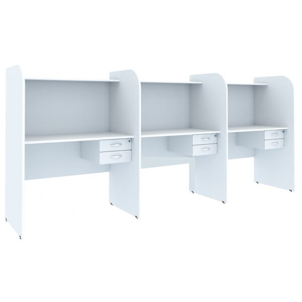 Baia de call center com 02 GAVETAS BT-26