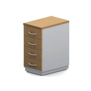 Gaveteiro pedestal com 04 gavetas com chave GF-08