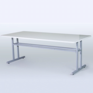 Mesa refeitório- Canto retos- Tampo em fórmica- 2 colunas. REFE PRO 13