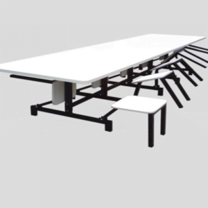 Mesa refeitório- Cantos retos Brancos Articular Individualmente REFE PRO 03